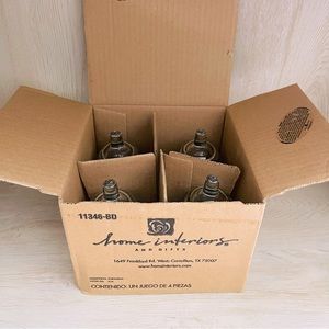 🌻 Home Interiors Glass Votive Tealight Cups Decor